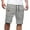 Gray, variant on Admvng Mens Shorts Solid Color Casual Summer Sports Drawstring Summer Beach Shorts S-5XL