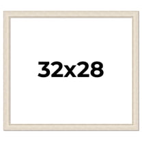 32x28 Frame White Real Wood Picture Frame Width 1.75 inches | Interior Frame Depth 0.5 inches |