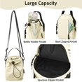 thumbnail image 6 of KXF Small Crossbody Bag for Women Water Bottle Carrier Bag Handbag Drawstring Shoulder Bags Nylon, 6 of 8
