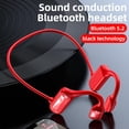 thumbnail image 1 of Auriculares de conducción ósea 5.0 Perfecl resistentes al sudor para entrenamientos Rojo 8x6x1.2 pulgadas, 1 of 8