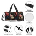 thumbnail image 3 of Sigee Rose Flowers Printed Multi-compartment Sports Gym Bag for Men and Women Large Capacity Travel Bag, Overnight Bag, 3 of 8