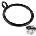 thumbnail image 1 of GASRONS 50 Packs Black Metal Curtain Rings with Eyelets, 1 inch Inner Diameter Drapery Rings Apply for Curtain Rods(Fits Up to 3/4-Inch Rod), 1 of 7