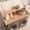 Natural, variant on Mintazer 54" Laundry Room Countertop, 2 Tier Washer Dryer Topper with Storage Shelf for Laundry Room, Natural