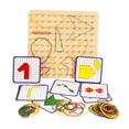 thumbnail image 2 of Puzzle Matrix Montessori Zulema de Madera para crear figuras y formas 21x21x1.5cm Geoplano Montessori, 2 of 8