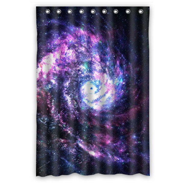 PHFZK Cosmos Cosmic Shower Curtain, Incredibly Beautiful Spiral Galaxy