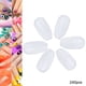thumbnail image 5 of 240 Uds. Puntas redondas de uñas postizas, esmalte de Gel, tarjeta de visualización de Color, paleta de práctica, herramienta de manicura #02, 5 of 8