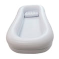 thumbnail image 4 of DimyFew Inflatable Bathtub Bedside Bath Tub Comfort Foldable Home Portable Full Body Washing in Bed Bed Bath Inflatable Shampoo Basin White, 4 of 8