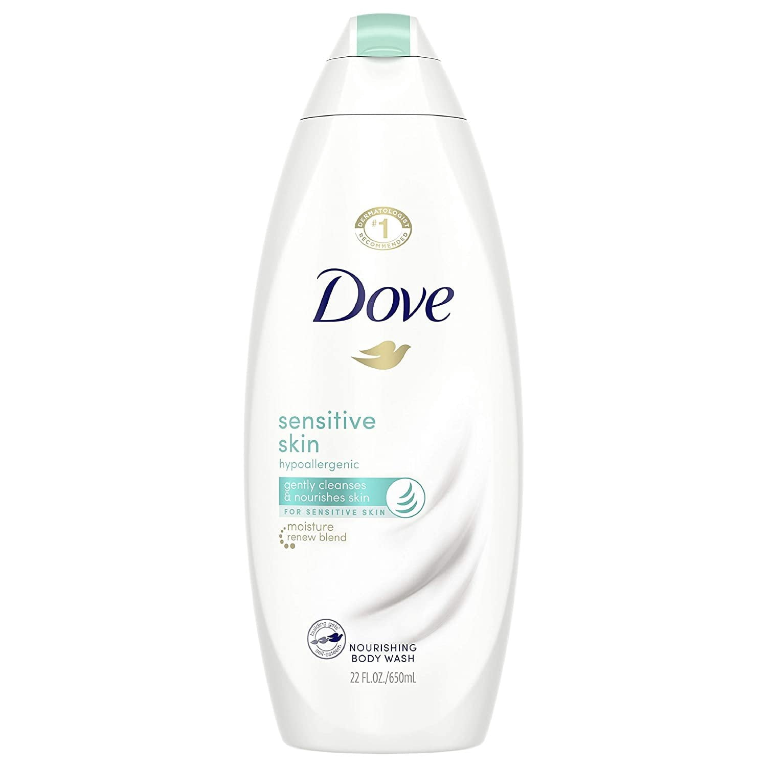 Dove Sensitive Skin Natural Moisture Nourishing Body Wash, 12oz, 9-Pack