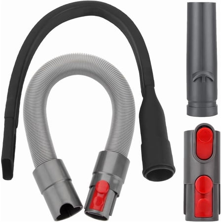 Replacement attachment for Dy*son vacuum cleaners V15, V12, V11, V10, V8, V7. Extension hose, flexible crevice nozzle with long flat nozzle adapter for cleaning corners.