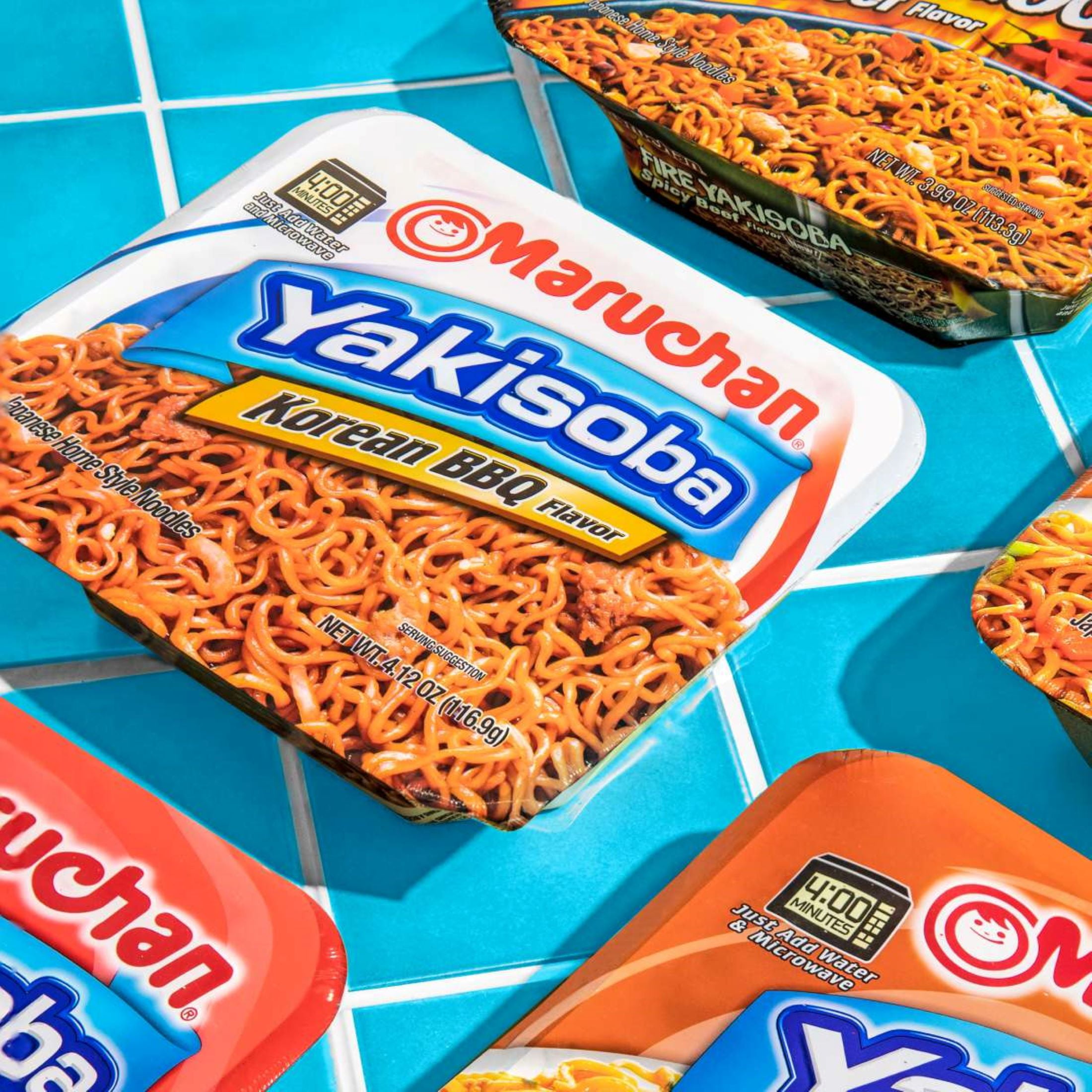 (8 pack) Maruchan Yakisoba Korean BBQ Flavor Noodles, 4.12 oz Shelf Stable Package