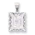 thumbnail image 1 of 925 Sterling Silver Dainty Letter H Initiale Nom Monogramme Collier Pendentif Pendentif, 1 of 6