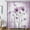 Purple, variant on Rustic Boho Purple Shower Curtain Farmhouse Violet Daisy Floral Flowers Butterfly Dragonfly on Country Wooden Shower Curtain Set, Abstract Aesthetic Bathroom Accessory with Hooks, 70X70