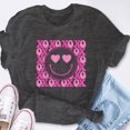 thumbnail image 6 of EcoLoom Xoxo Xo Xo Groovy Smile Face Valentine Short Sleeve Unisex T Shirt, 6 of 6