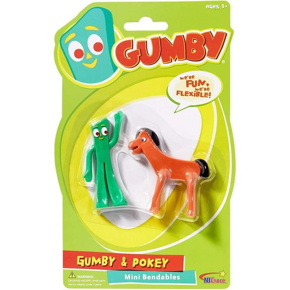 8.5" Gumby and Pokey Pair Mini Bendable Figure