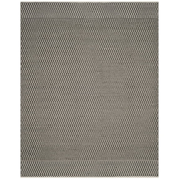 SAFAVIEH Montauk Nazca Geometric Cotton Area Rug, Ivory/Black, 8' x 10'