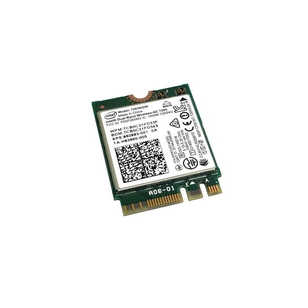 7265ngw Intel Dual Band Wireless Ac 7265 Wlan Bluetooth Wifi Card 8608 001 Laptop Wireless Cards Wifi Walmart Com Walmart Com