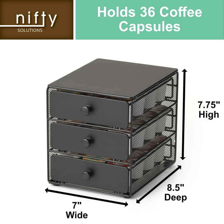 Nifty Solutions Coffee Pod Carousel – Compatible with K-Cups, 35 Pod  Capacity, Black - Walmart.com