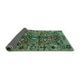 thumbnail image 2 of Ahgly Company Indoor Round Persian Turquoise Blue Traditional Area Rugs, 7' Round, 2 of 4