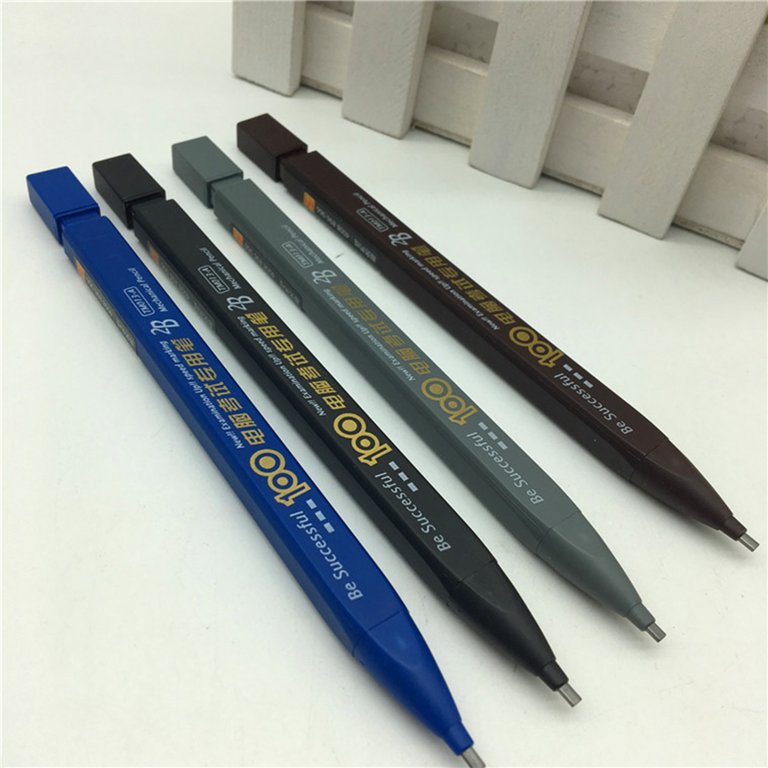 Deli Exam Mechanical Pencil Set 2B 2.0mm With 1 EXAM Eraser 1 Box of 2.0mm  Lead Refill Stationery Test Pencil Set