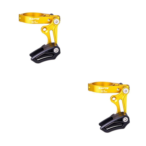 Guía de Cadena de Bicicleta Toystoory 35mm-31,8mm Protector de Marco Ajustable Oro 2Conjunto