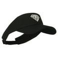 thumbnail image 4 of Diamond Outline Embroidered Visor - Black OSFM, 4 of 5