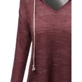 thumbnail image 3 of FashionOutfit Women's Super Cute Contrast Lace Back Crop Fit Hoodie, 3 of 3