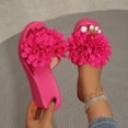 thumbnail image 6 of Women's Floral Wedge Slide Sandals Peep Toe Thick Platform Heel Casual Summer Beach Flip Flops for Women Comfortable Slip On Shoes, 6 of 10