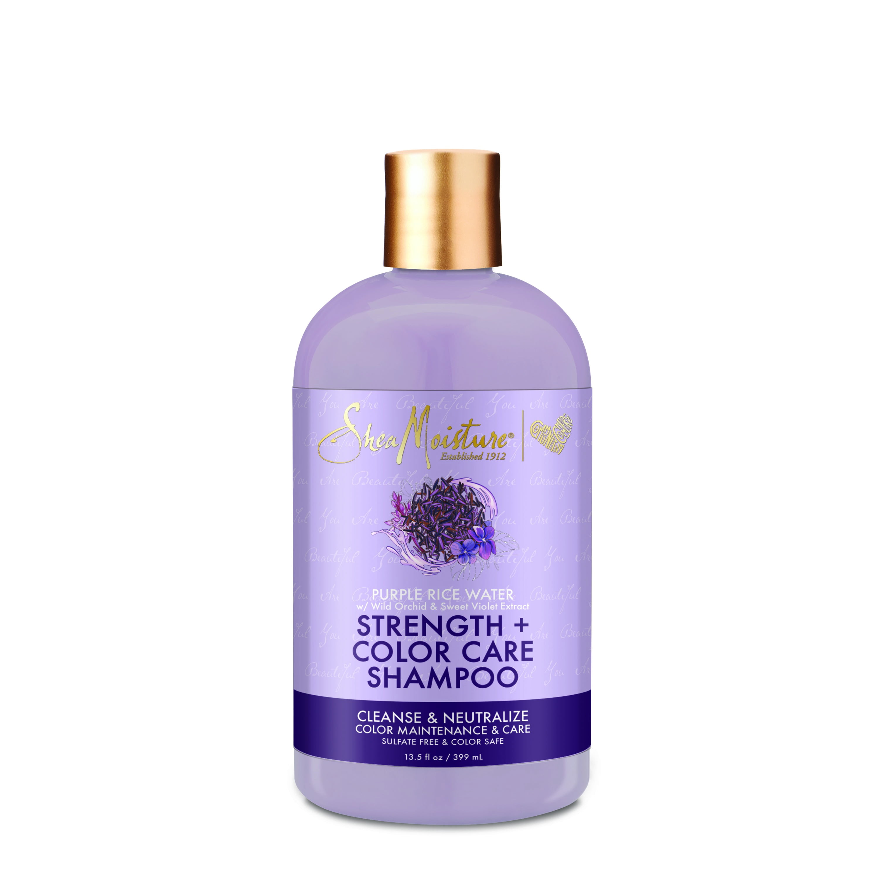 SheaMoisture Purple Rice Water Strength & Color Care Shampoo 12.5 oz