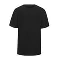thumbnail image 2 of shoper Boys T Shirts Short Sleeve Tshirts Kids Summer Crewneck Tops Solid Color Fashion Casual Tees Boys Daily Wear Black 140, 2 of 5