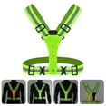 thumbnail image 6 of MERRYHAPY Vest Fluorescent Green Reflective Safety Belt 1Set 21.7X15.7X0.4In, 6 of 8