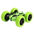 thumbnail image 1 of SIYTUAU Kids Rechargeable Double Sided Stunt Car With 360 Rotating Tumbling Twisting Led Lights Green Color Plastic Material Remote Control Fun Play Vehicle Gift Green, 1 of 7
