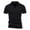 Black, variant on Fnnxeal Mens Polo Shirt 100% Cotton V-Neck Short Sleeve Slim Fit Big & Tall Sizes M-5XL Assorted Solid Colors,Size 3XL