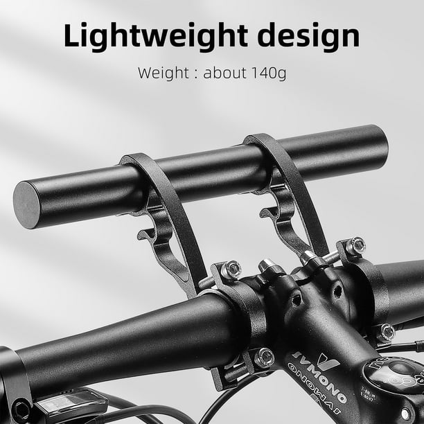 Handlebar Extender Road Bike Handle Aluminium Alloy Extension Rod Bike Mileometer Mobilephone Bracket Stand Black Walmart