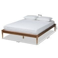 thumbnail image 2 of Baxton Studio Tallis Walnut Brown Finished Wood King Size Bed Frame, 2 of 10