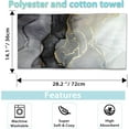 thumbnail image 2 of 2 Pack Hand Towels for Bath,Black  Gold Marble Decorative Towels Highly Absorbent Soft Towels for Bathroom Beach Kitchen Spa Gym Face Towel 14x28 Inch, 2 of 14