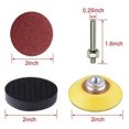thumbnail image 3 of 120 Pcs/set 2 Inch Sandpaper Kit Red Sand Flocking 50mm Disc Sand Self-adhesive Sanding Sheet, 3 of 7