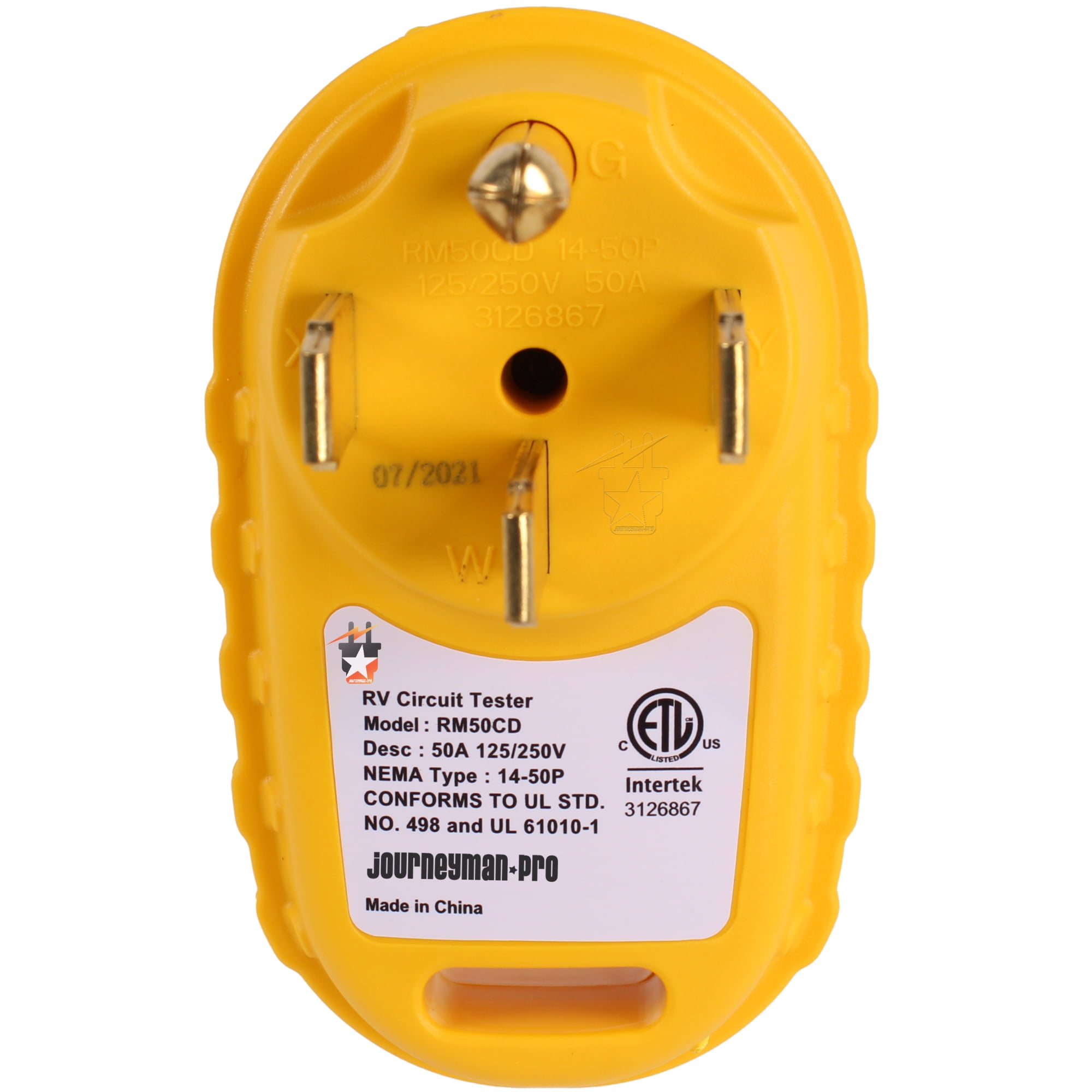 JourneymanPro 30/50 Amp RV Portable Circuit Tester Analyzer Adapter