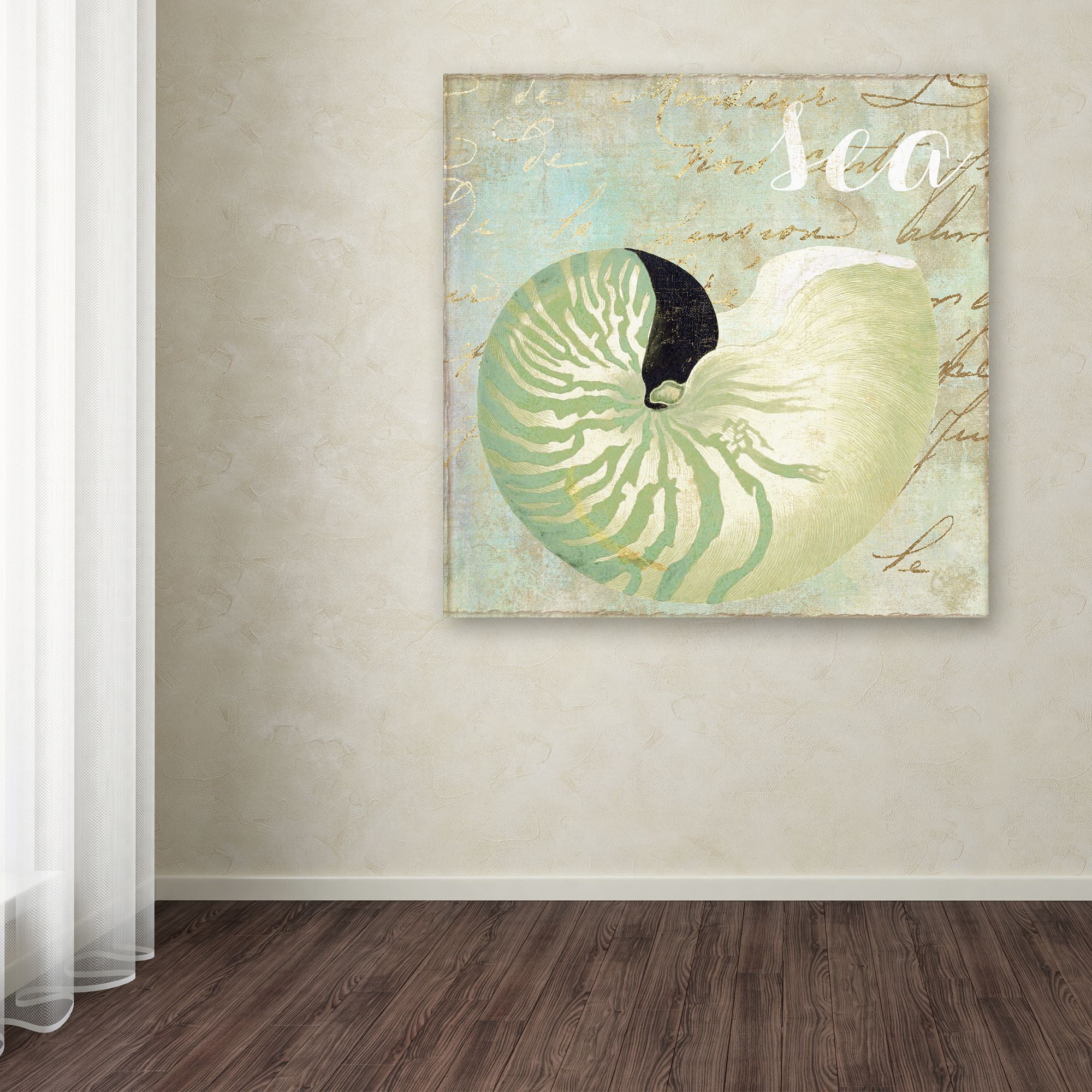 Trademark Fine Art "Turquoise Beach I" Canvas Art by Color Bakery