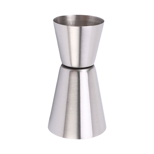 Taza medidora de vaso de chupito doble Jigger para suministros de barra de camarero (25/50ML)