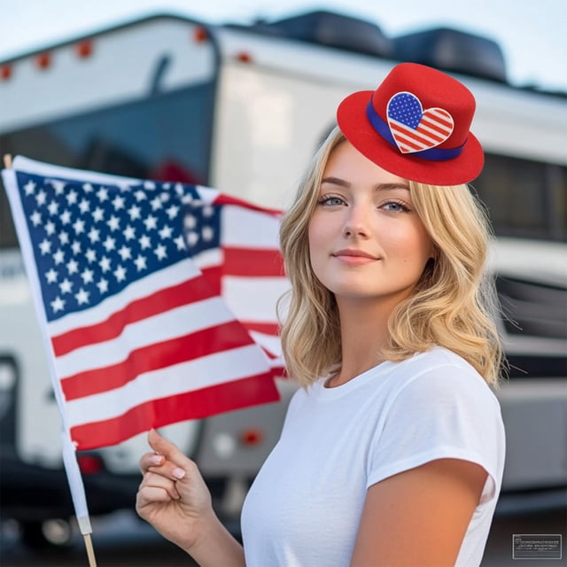 Decoraciones para el Día de los Caídos, sombreros para el Día de la Independencia, horquillas para el cabello, decoración navideña, sombrero para mascotas, sombrero festivo adecuado para sombreros del