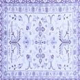 thumbnail image 1 of Ahgly Company Indoor Square Oriental Blue Traditional Area Rugs, 4' Square, 1 of 4