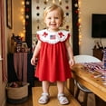 thumbnail image 4 of Staki Toddler Baby Girl 4th of July Outfit American Flag Bowknot 4th of July Dress Kids Girls Fourth of July Clothes,2-3 Years, 4 of 8