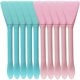 thumbnail image 2 of WORGEOUS Cepillos de máscara de cabeza de silicona de 10 piezas Aplicadores de crema facial Beauty Beauty Moda de barro de doble lado cepillos, 2 of 9