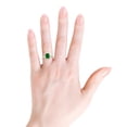 thumbnail image 4 of ANGARA Lab Grown Cushion Rectangular Emerald Halo Split Shank Engagement Ring for Women in 14K Yellow Gold (Size-8x6mm) | May Birthstone, Anniversary, Jewelry Gift for Women | Lab-Grown Emerald Ring, 4 of 8