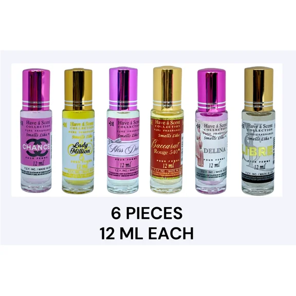 Women’s Assorted Roll-On Perfume Oil – 12ml (6 Pack)