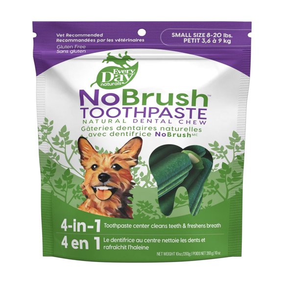 Gâteries dentaires naturelles avec dentifrice NoBrush
