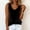 Black, variant on Women's Velvet V-Neck Tank Top Sleeveless Camisole with Wide Straps, Soft Velour Solid Color Casual Layering Top for Fall Winter Everyday Wear