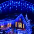 thumbnail image 3 of Guirnalda de calle para la casa, adornos navideños, adornos LED, guirnalda de carámbanos, cortina de luz para exteriores, decoración navideña de Año Nuevo 2024, 3 of 5