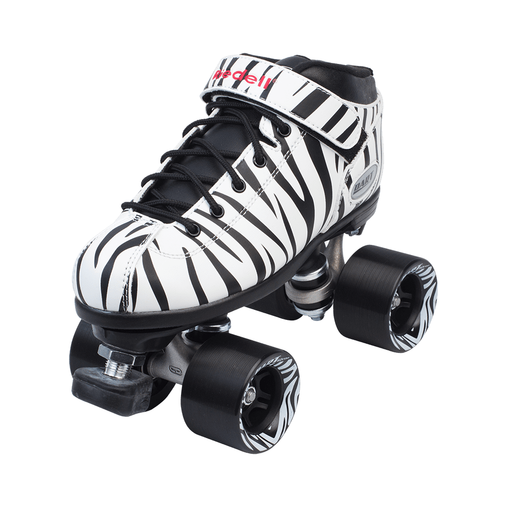Riedell Quad Roller Skates - Dart- Zebra, Solid Colors
