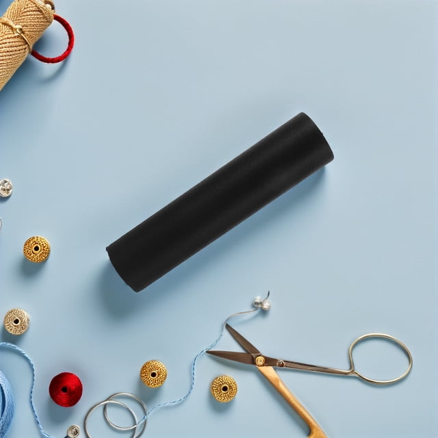 FESTFENDS Black Nonwoven Fusible Interfacing Fabric with One Side Iron on for Sewing Lining